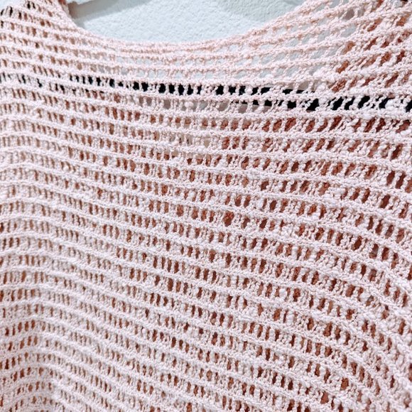 Dreamers Blush Pink Flowy Sweater/Shawl - Picture 3 of 5